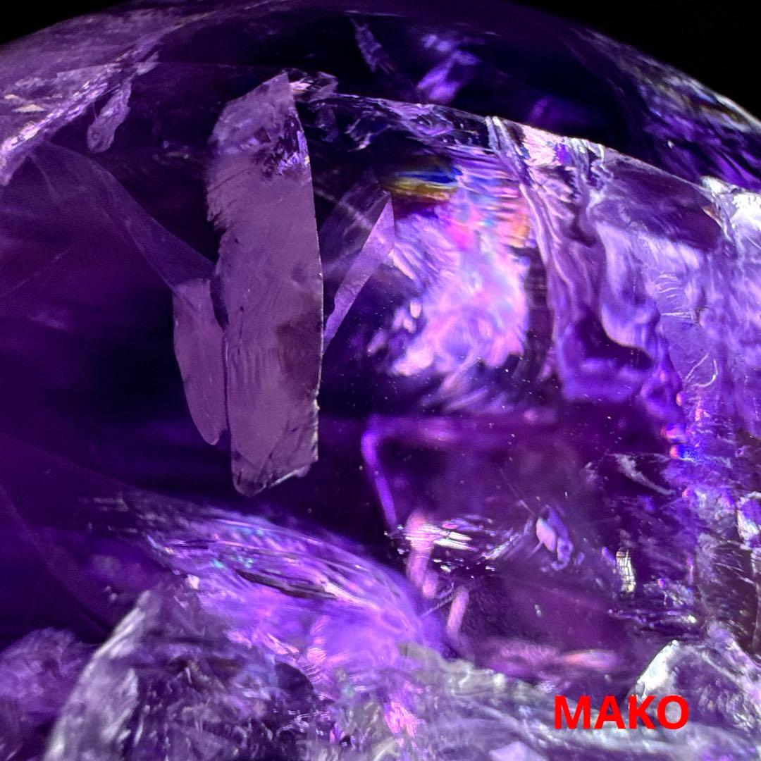 M1837☆アメジスト丸玉直径128mm3.0Kg☆天然石☆N51004