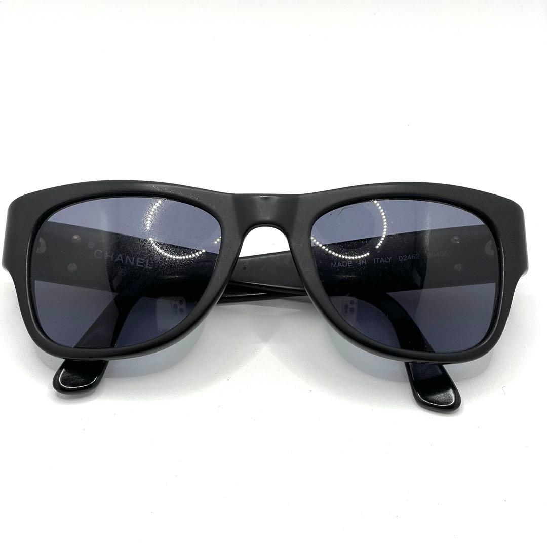 CHANEL シャネル ココマーク サングラス レディース ウェリントン 黒