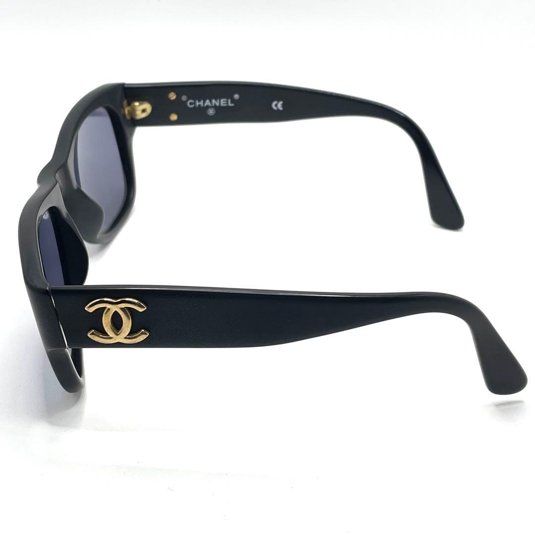 CHANEL シャネル ココマーク サングラス レディース ウェリントン 黒