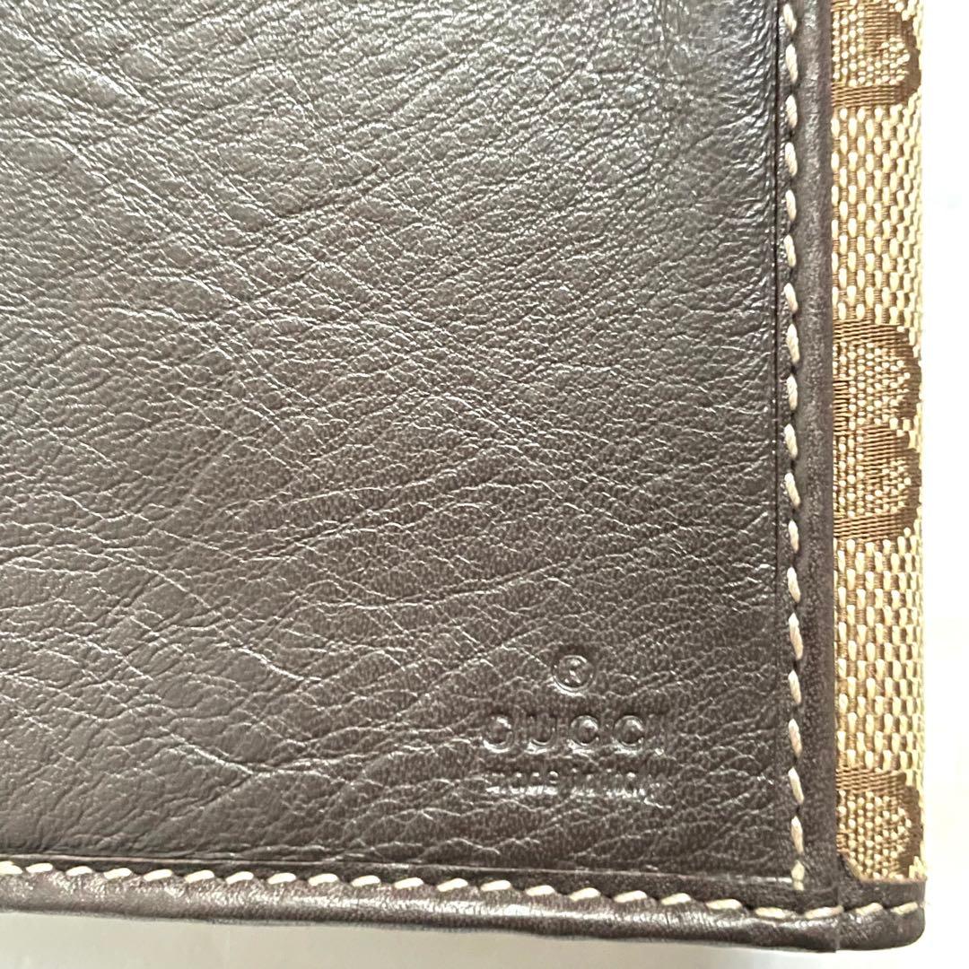 GUCCI GGキャンバス　レザー　ラブリーハート 長財布　美品0113-②