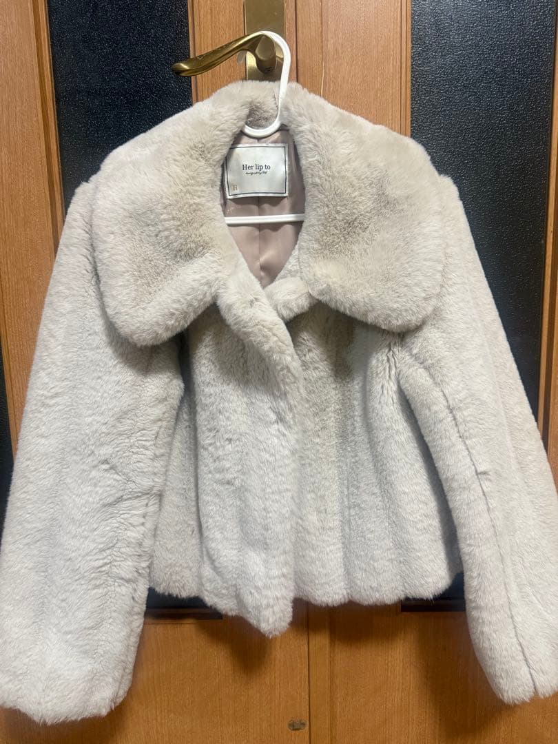 ジャケット・アウター Winter Love Faux Fur Coat cream