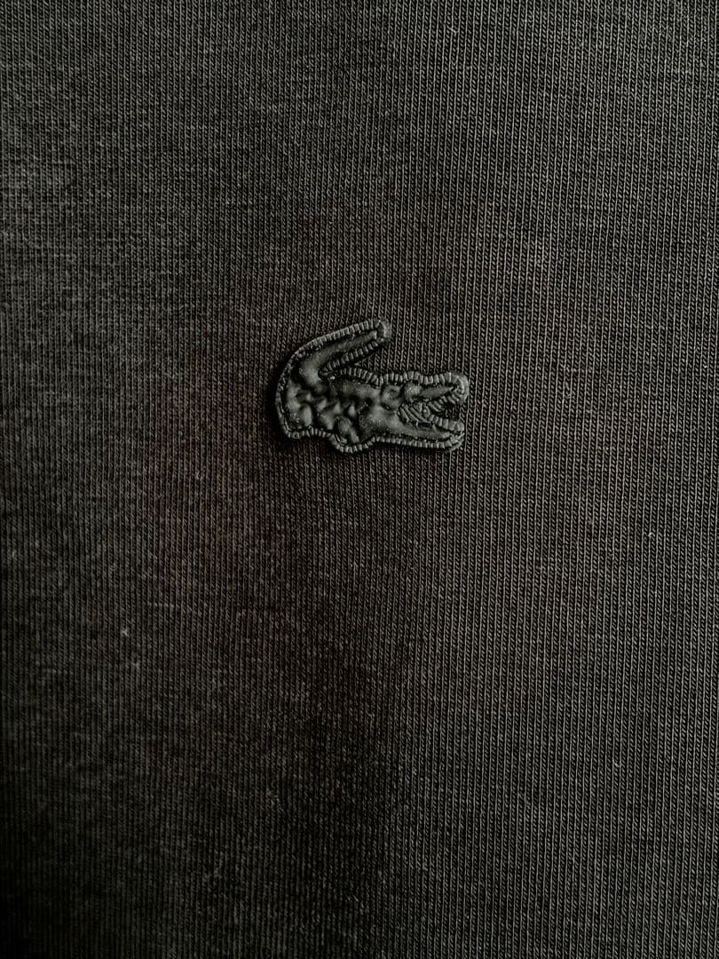 【美品】ラコステ　LACOSTE　ジャカードモックネックテックスウェット