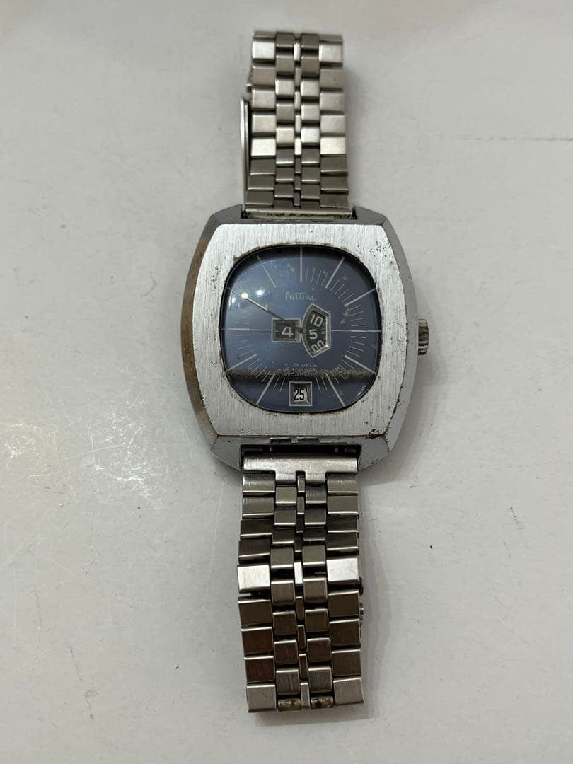 initial メンズ腕時計　メカデジ　自動巻き