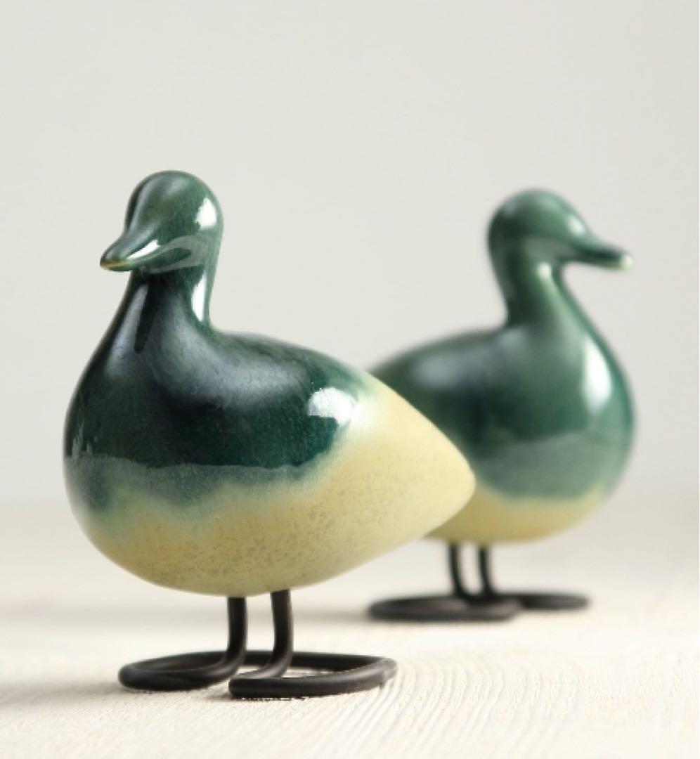 JehnCeramics 陶器　置物　水鳥　カモ　インテリア