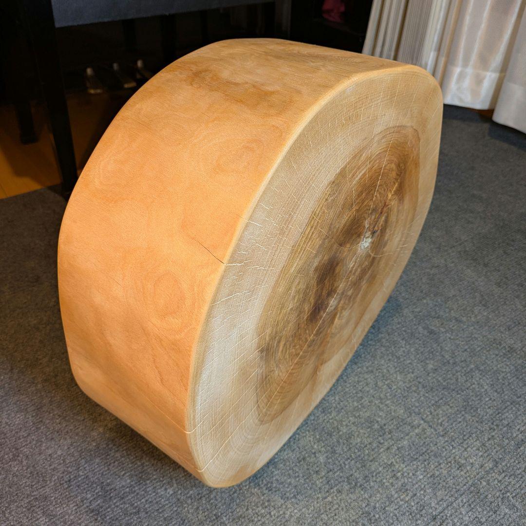 オールド　ウダイカンバ　切り株　輪切り　高さ約15㎝