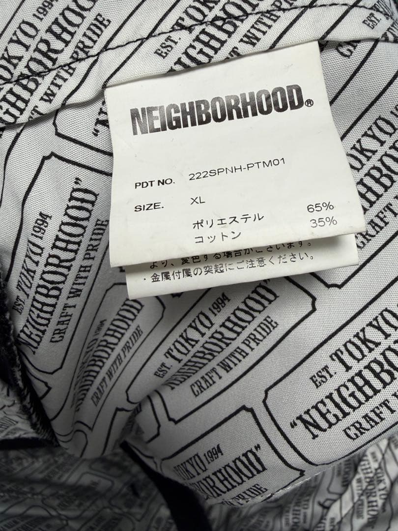 NEIGHBORHOOD 22AW WP WIDE PT XL ブラック