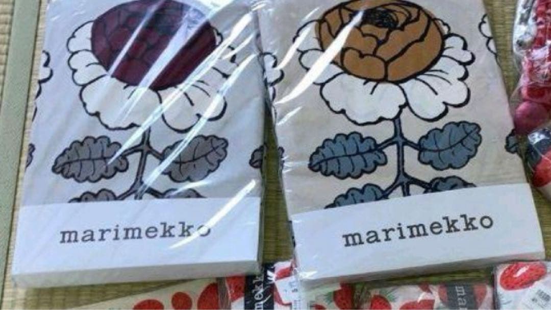 新品 正規品 マリメッコ マーライスルース ベッドカバー & 枕カバー