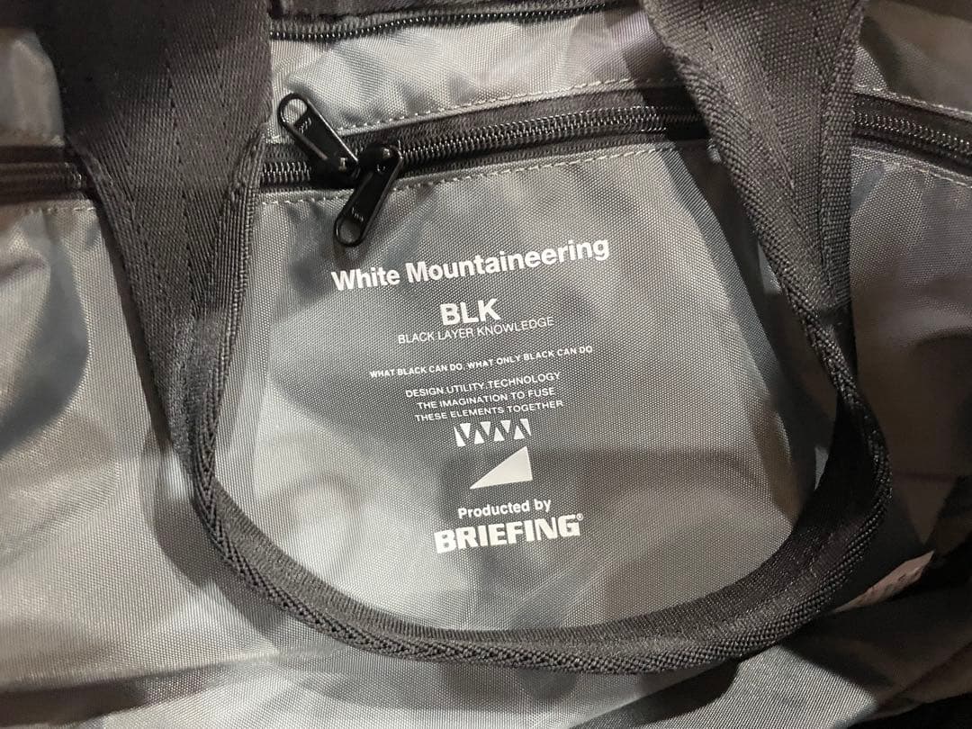 BLK White Mountaineering x BRIEFING トート