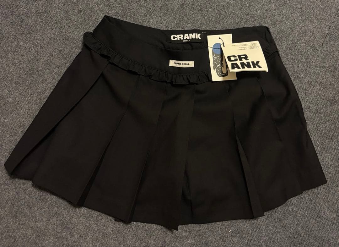 CRANK 紺　ダークブルー　プリーツスカート