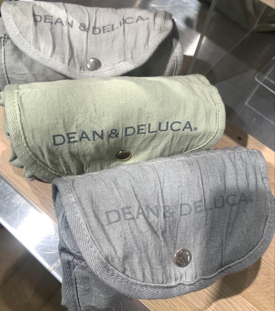 【グリーン】ディーンアンドデルーカ 天然染めショッピングバッグ葡萄　グリーンのみ