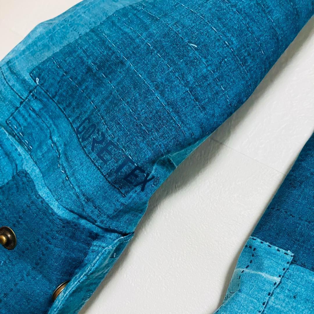 バートン　ゴアテックス　ジャケット　ファー付き　デニム柄　ZENANA JK S