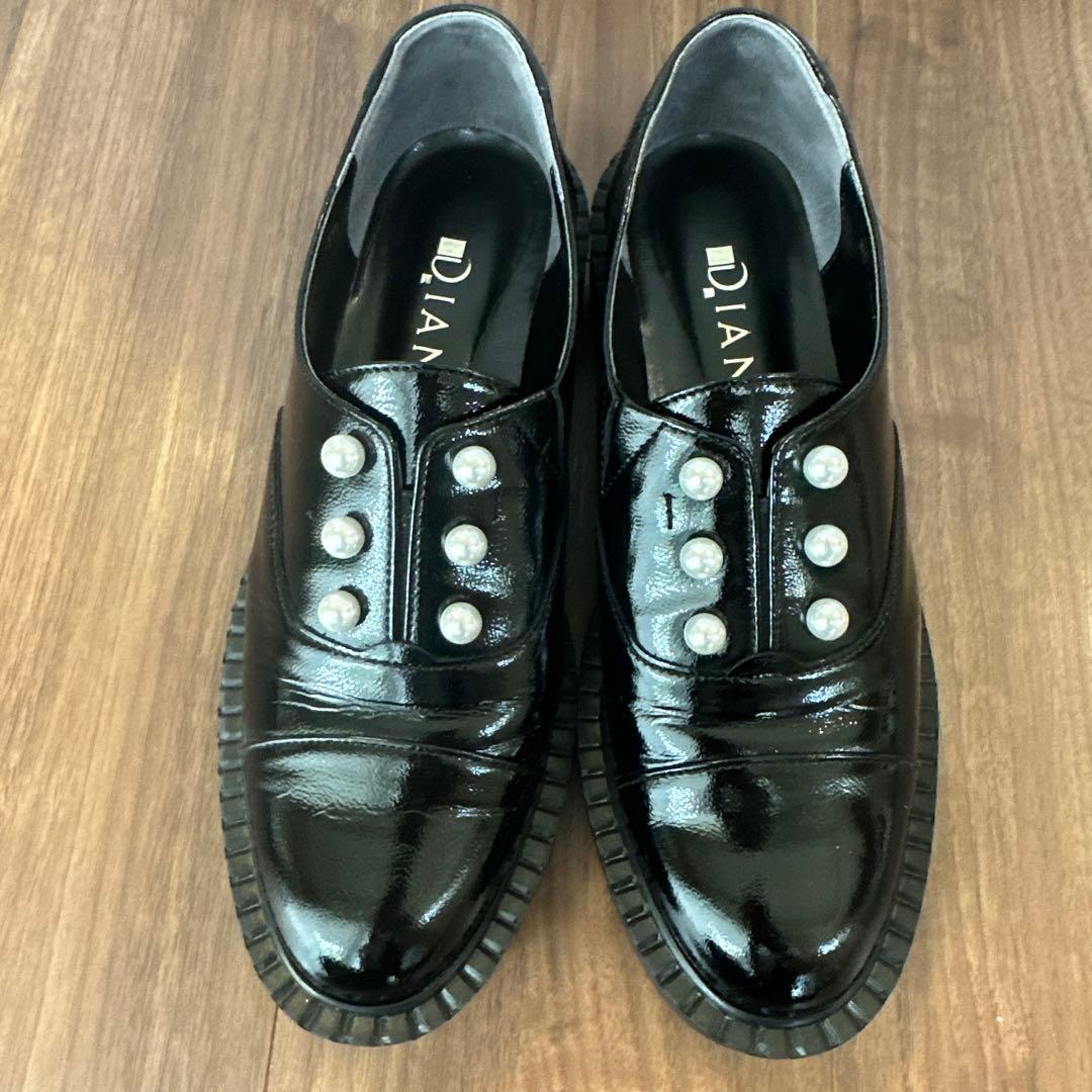 【お値下げ】ダイアナ　美品　ボリュームソールシューズ　DIANA 23.5cm