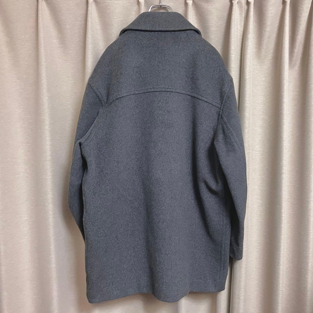 水*り様 BROOKS BROTHERS／グレー／ウールコート／英国製／US42