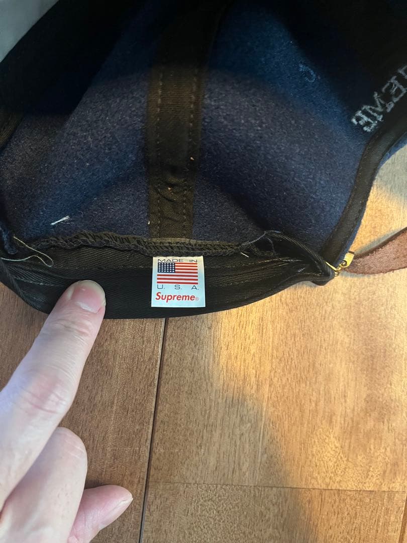 Supreme Wool S Logo 6-Panel ネイビー キャップ
