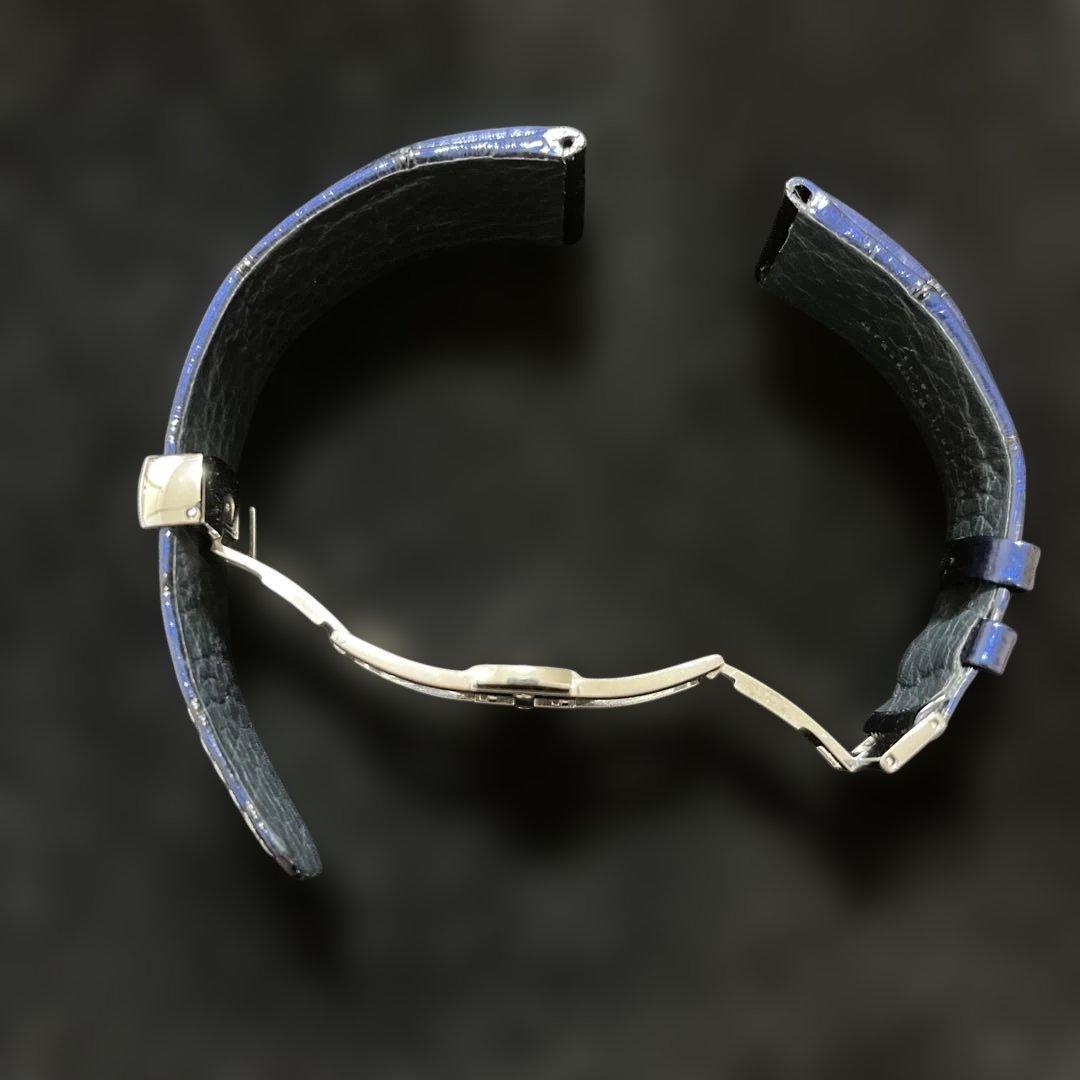 ジャンルソー アリゲーター 竹斑 裏材ラバー 時計ベルト オーダーメイド【白樺】