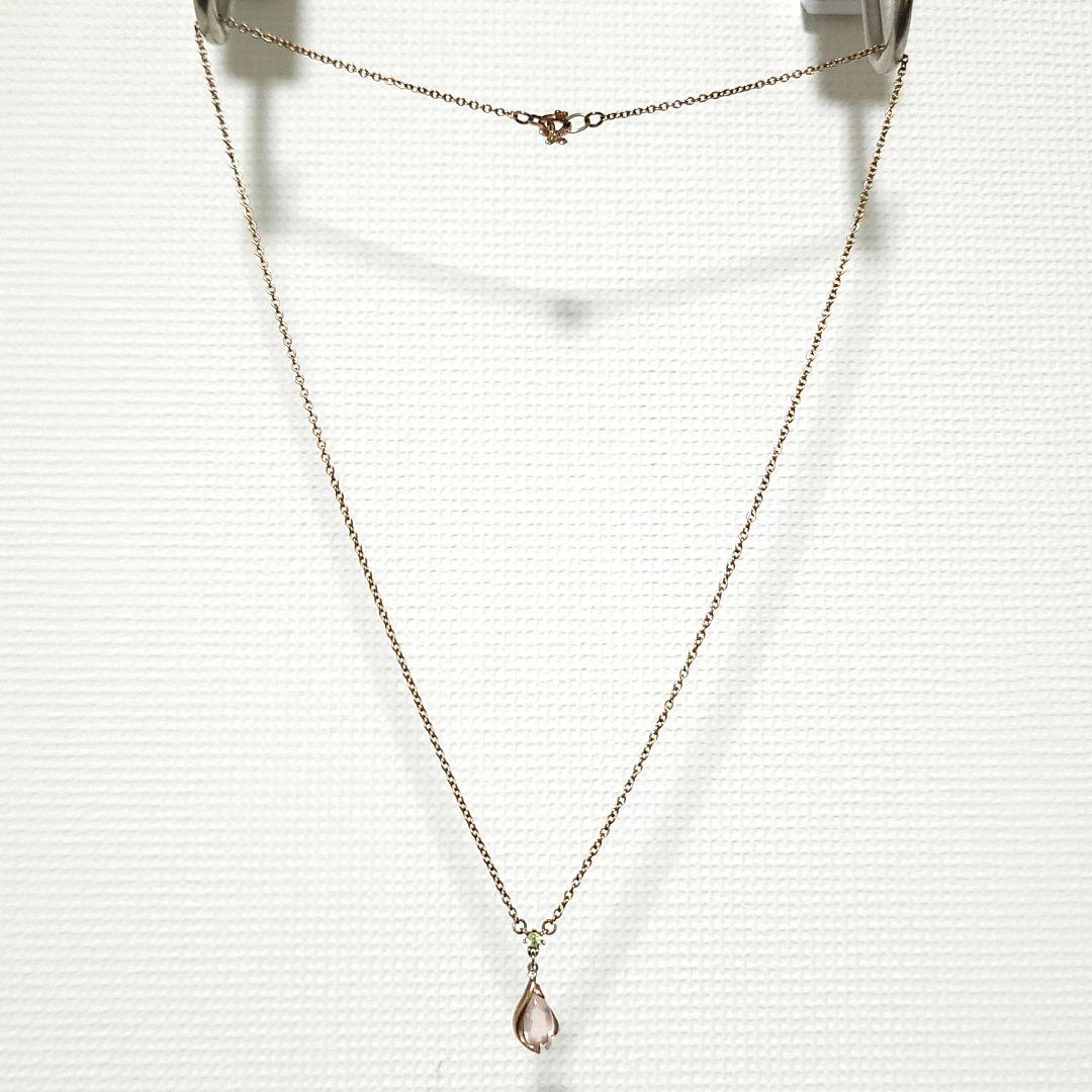 春*い様 桜 SAKURA ローズクォーツ ペリドット ネックレス