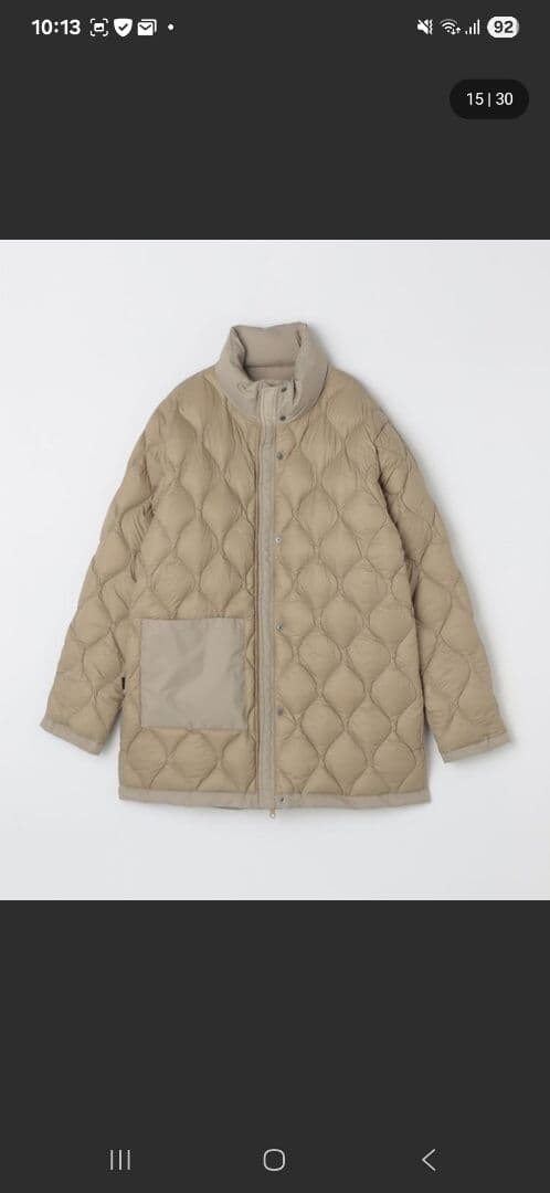 TAION タイオン SHIPS別注 ダウン ブルゾン コート