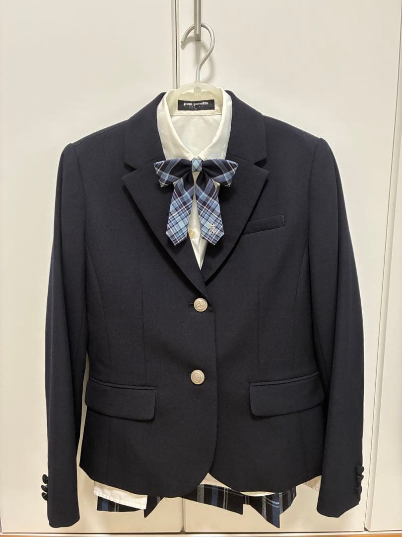 ポンポネット　受験 卒業式 スーツ　4点セット　160cm 女児