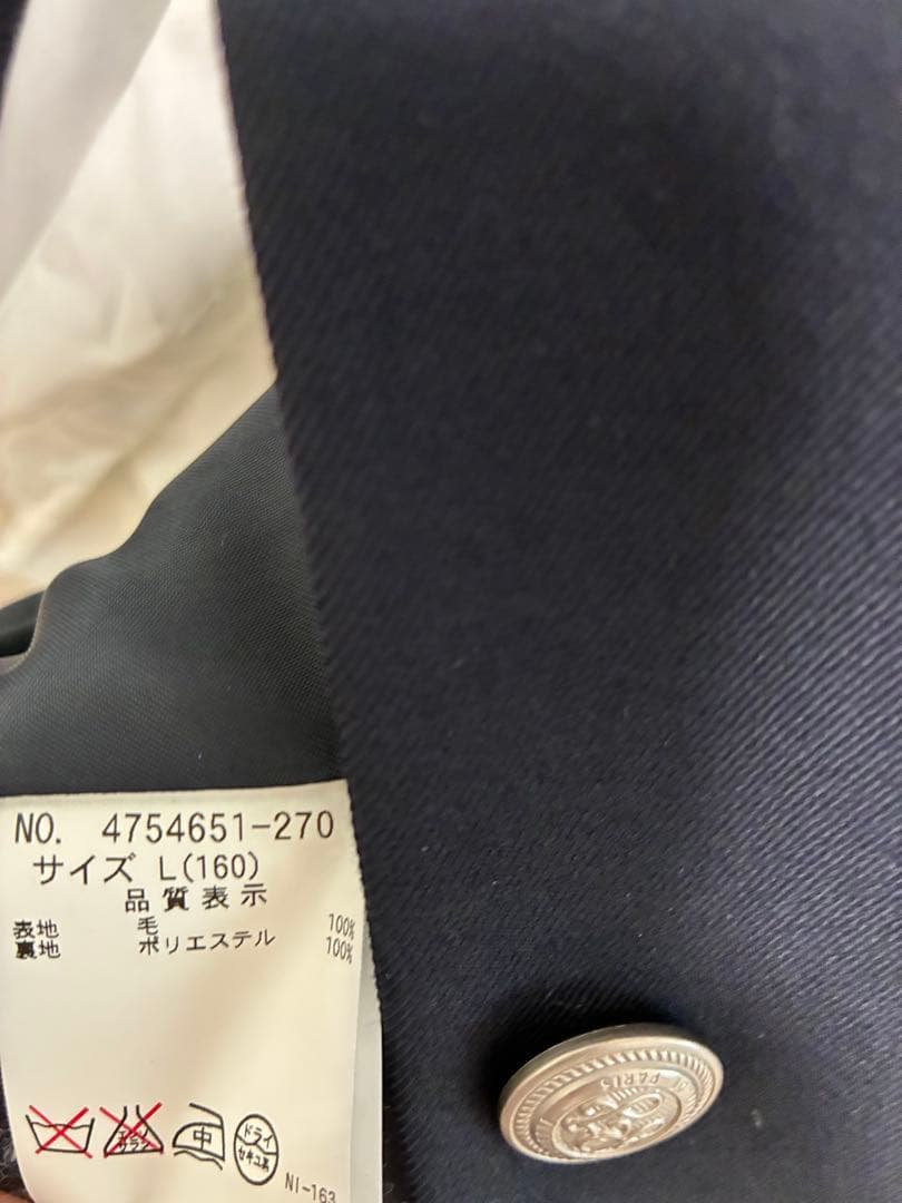 ポンポネット　受験 卒業式 スーツ　4点セット　160cm 女児