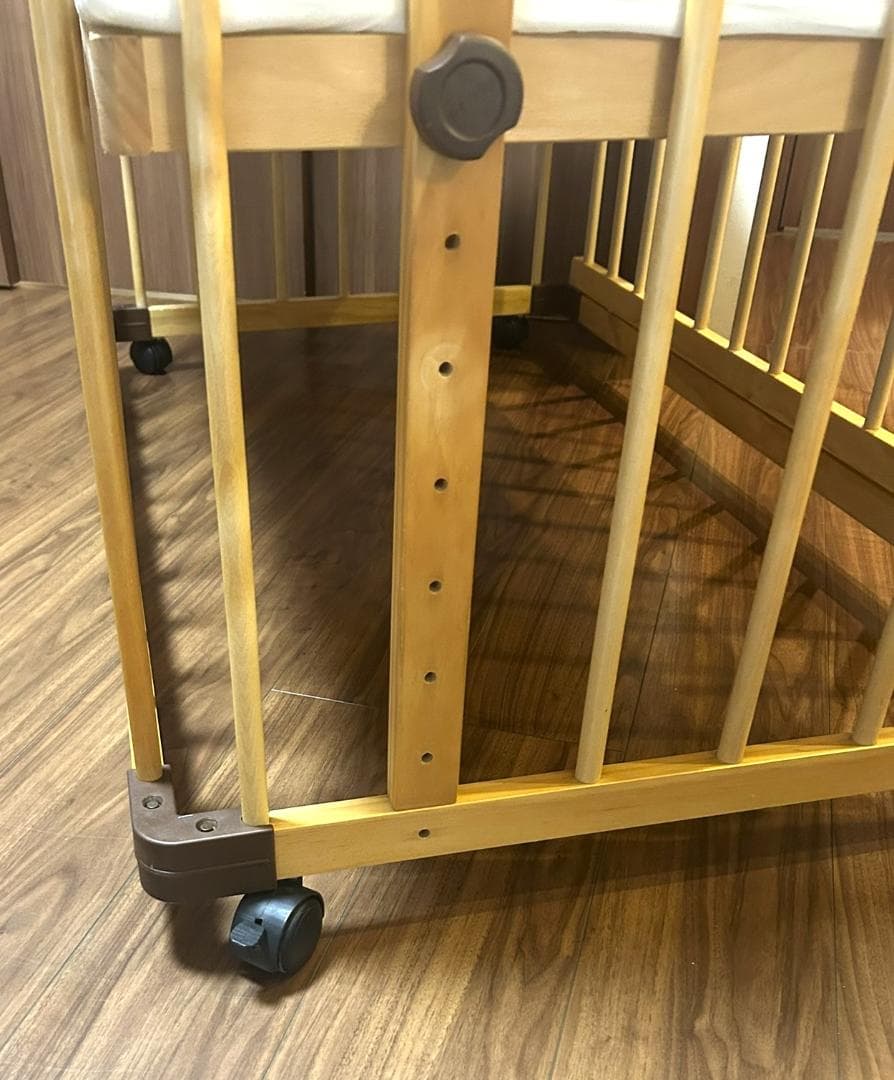 farska ファルスカ　ベッドサイドベッド　03　取説＆マットレス＆シーツ付き