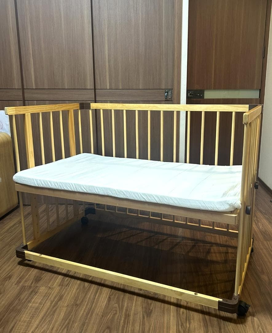 farska ファルスカ　ベッドサイドベッド　03　取説＆マットレス＆シーツ付き