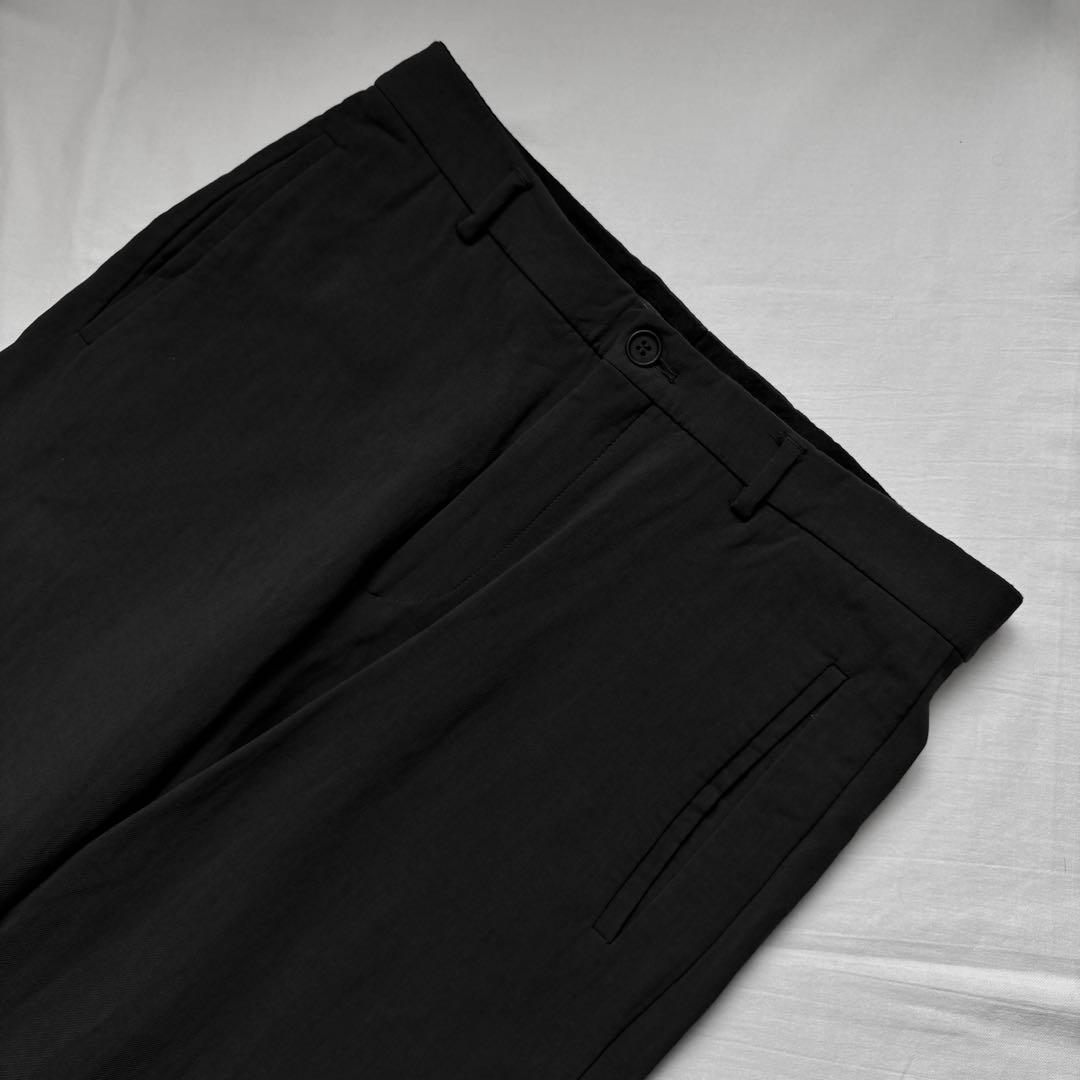 GIORGIO ARMANI グレー ワイド スラックス wool 100%