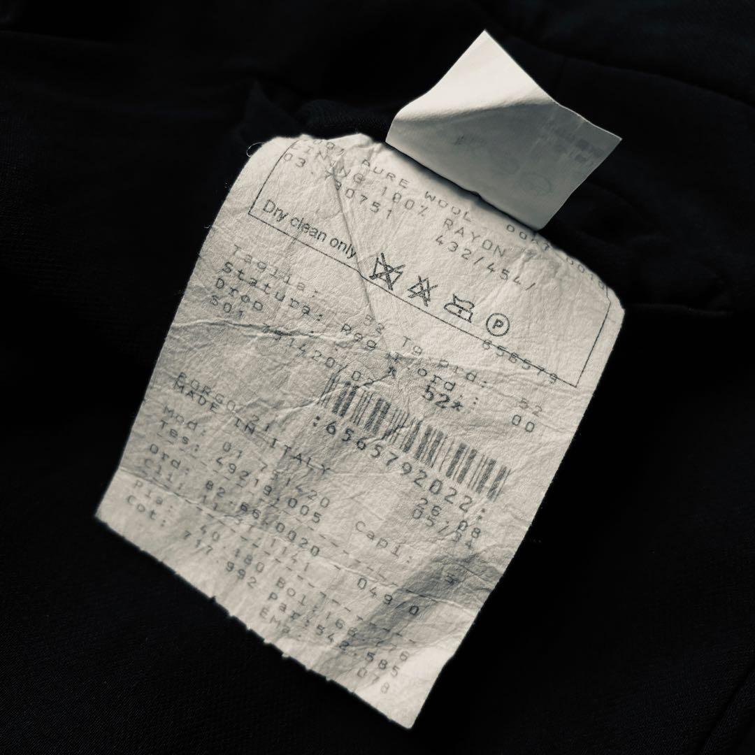 GIORGIO ARMANI グレー ワイド スラックス wool 100%