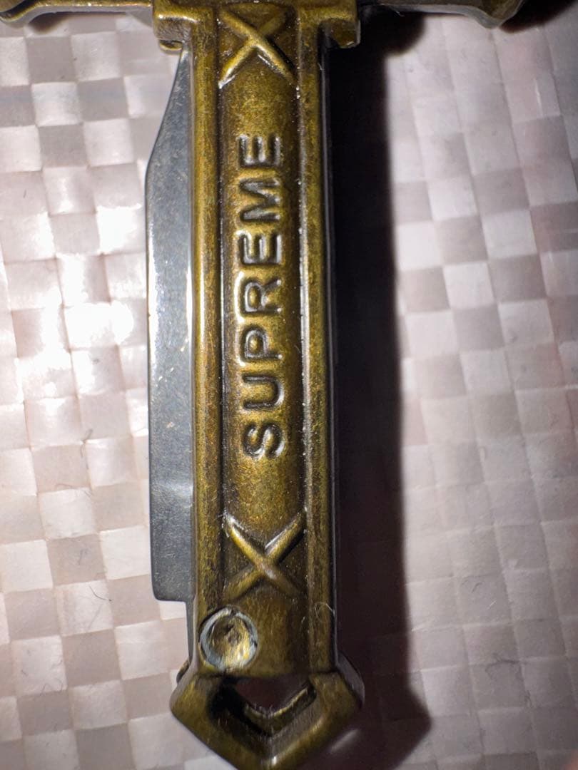 小物 SUPREME Crucifix Knife Folding Key chain