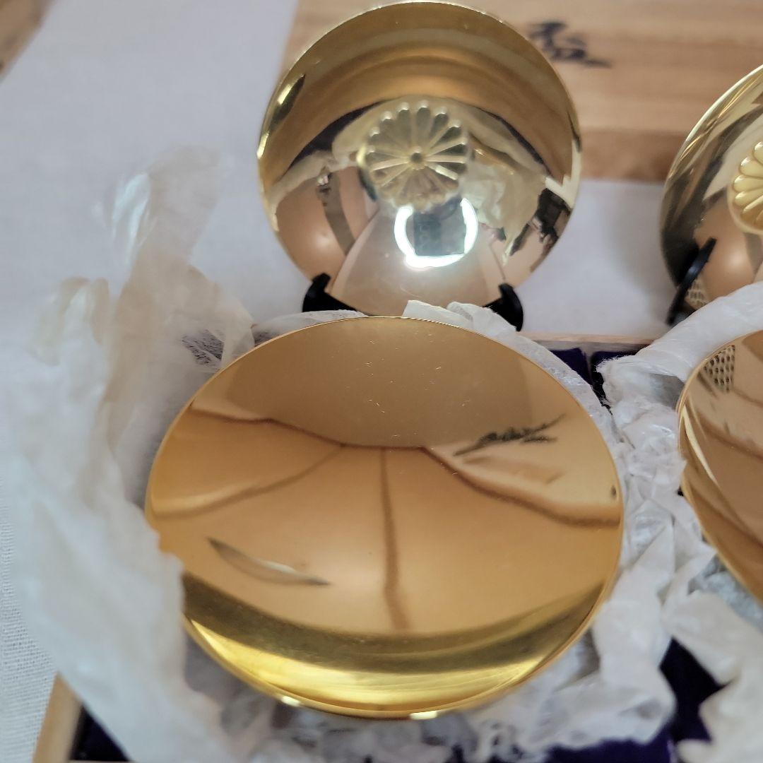 純銀盃39ｇ、24KPG 4個セット 木箱無し