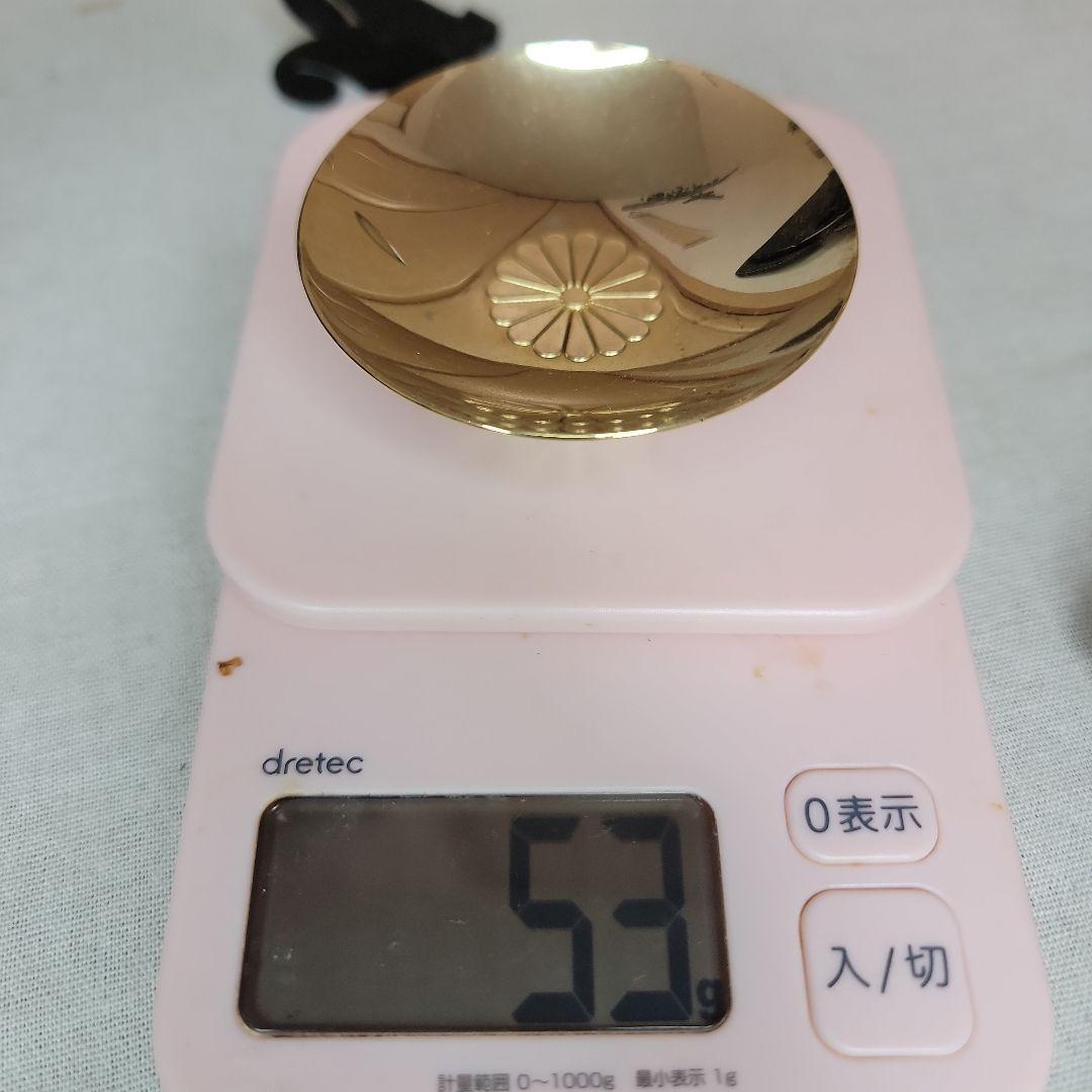 純銀盃39ｇ、24KPG 4個セット 木箱無し