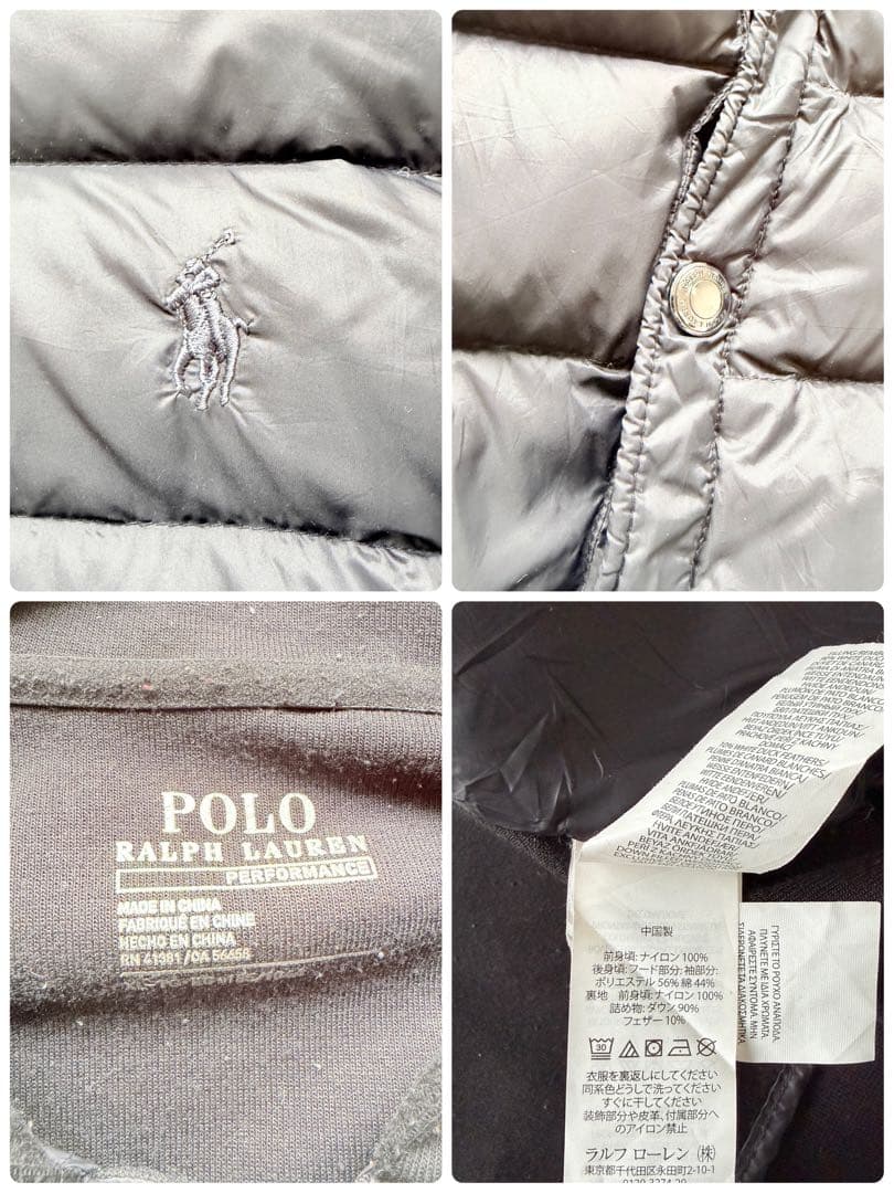 希少XL✨ポロラルフローレン　ハイブリッド　ダウンパーカー　切替デザイン　フード