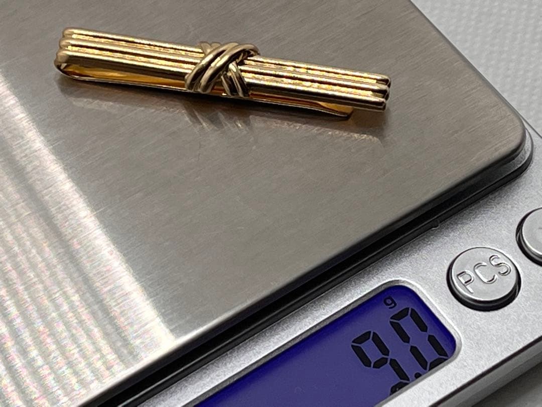 c023 希少　美品　ティファニー　1992 シグネチャー　タイピン　750