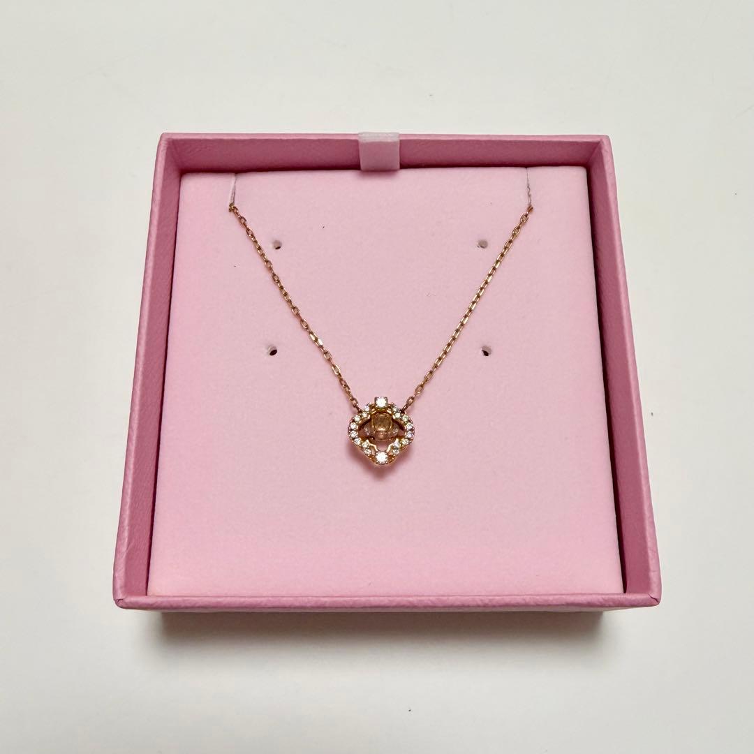 Swarovski Una ネックレス ローズゴールドトーン