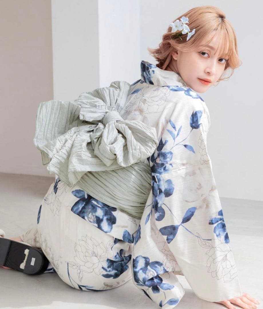 新品　Dita 浴衣　花柄