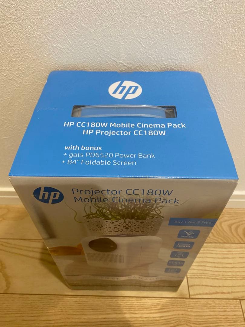 【新品未開封】HP CC180W プロジェクター モバイルシネマパック