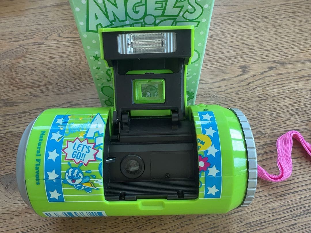 新品未使用　エンジェルブルー　激レア　ノベルティー　ジュース　カメラ