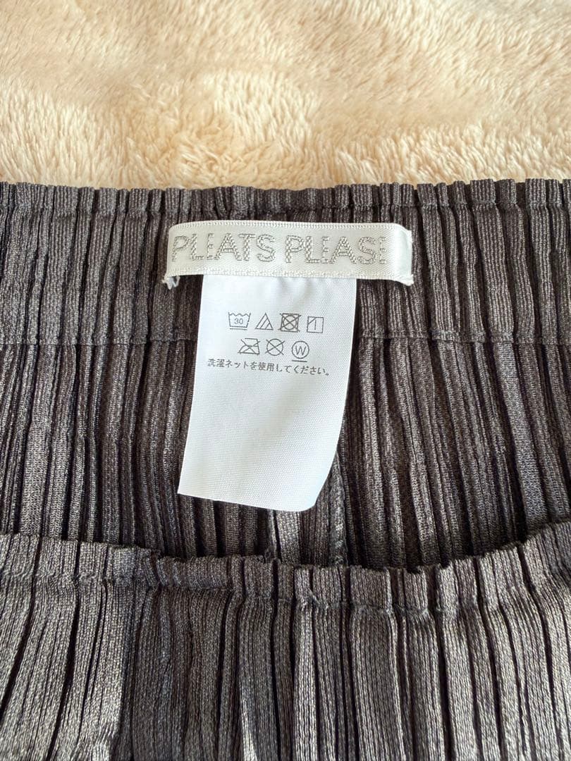 PLANTS PLEASE プリーツカジュアルパンツ グレー