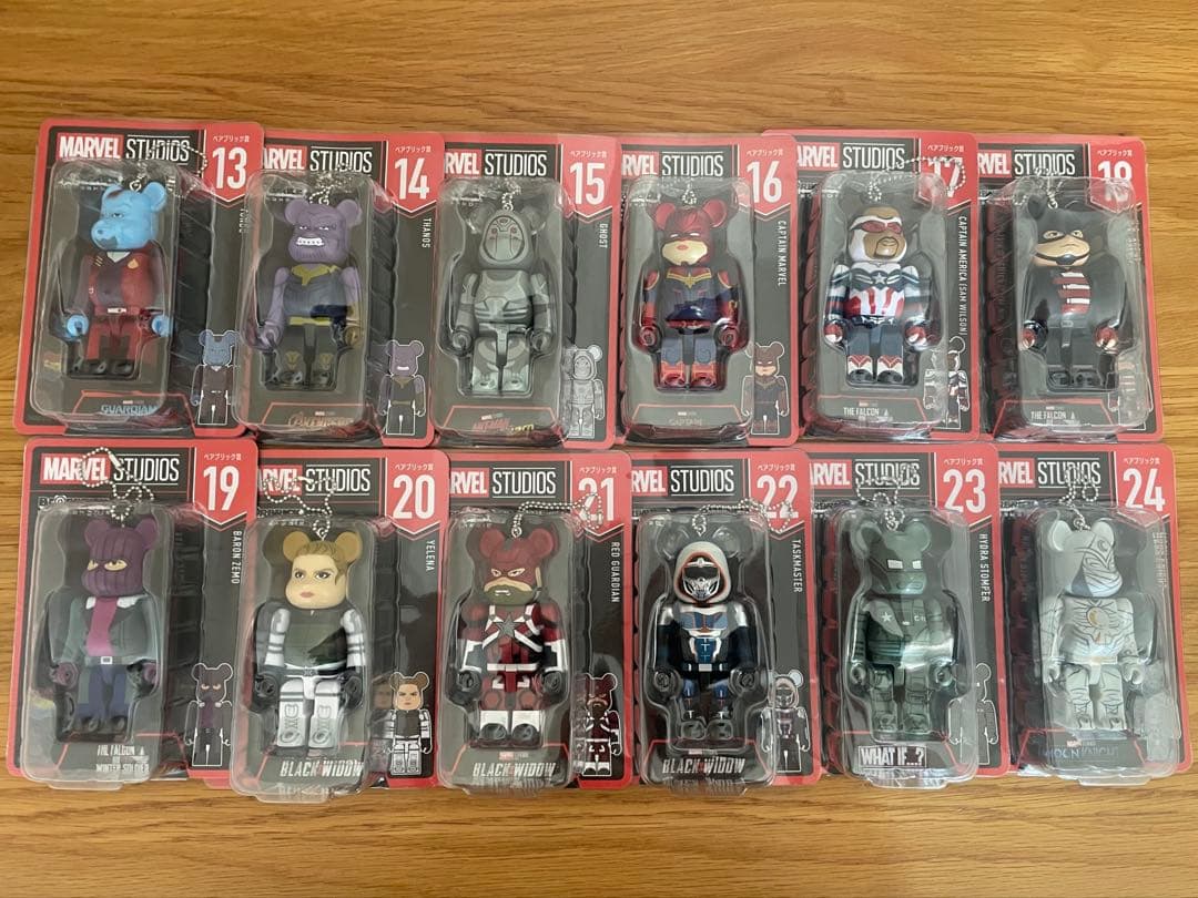 ベアブリック ハッピーぐじMARVEL STUDIOS 24個セット