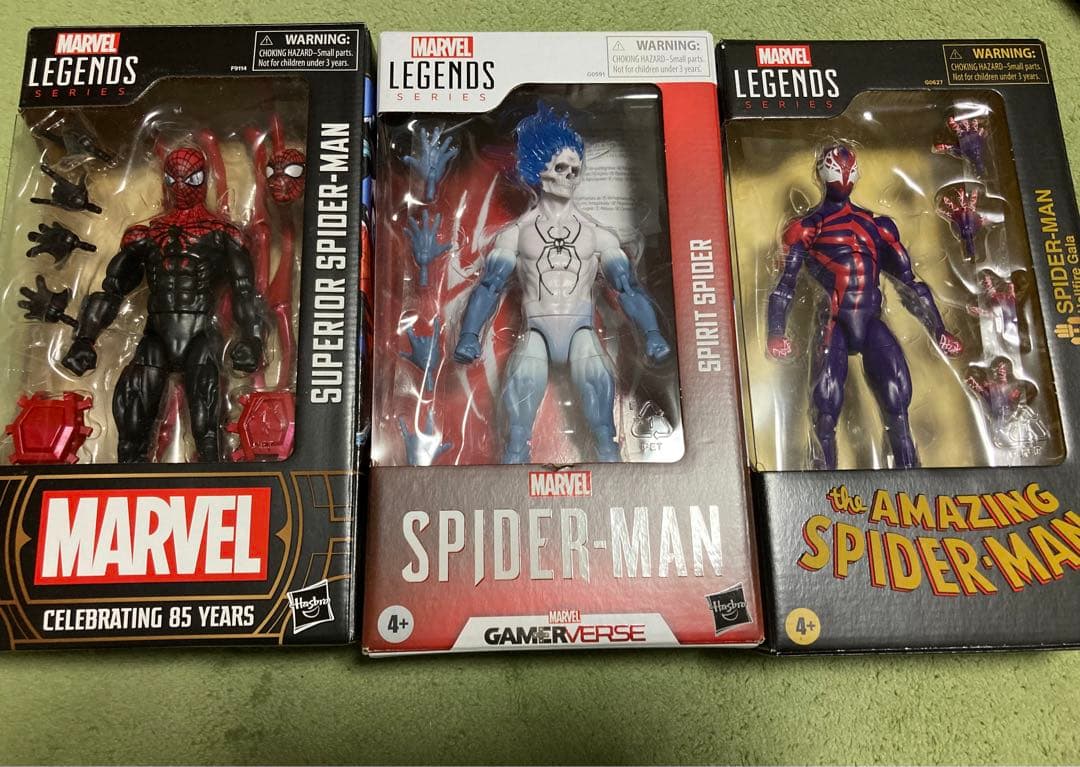マーベルレジェンド　スパイダーマン　3種　開封品　バラ売り不可