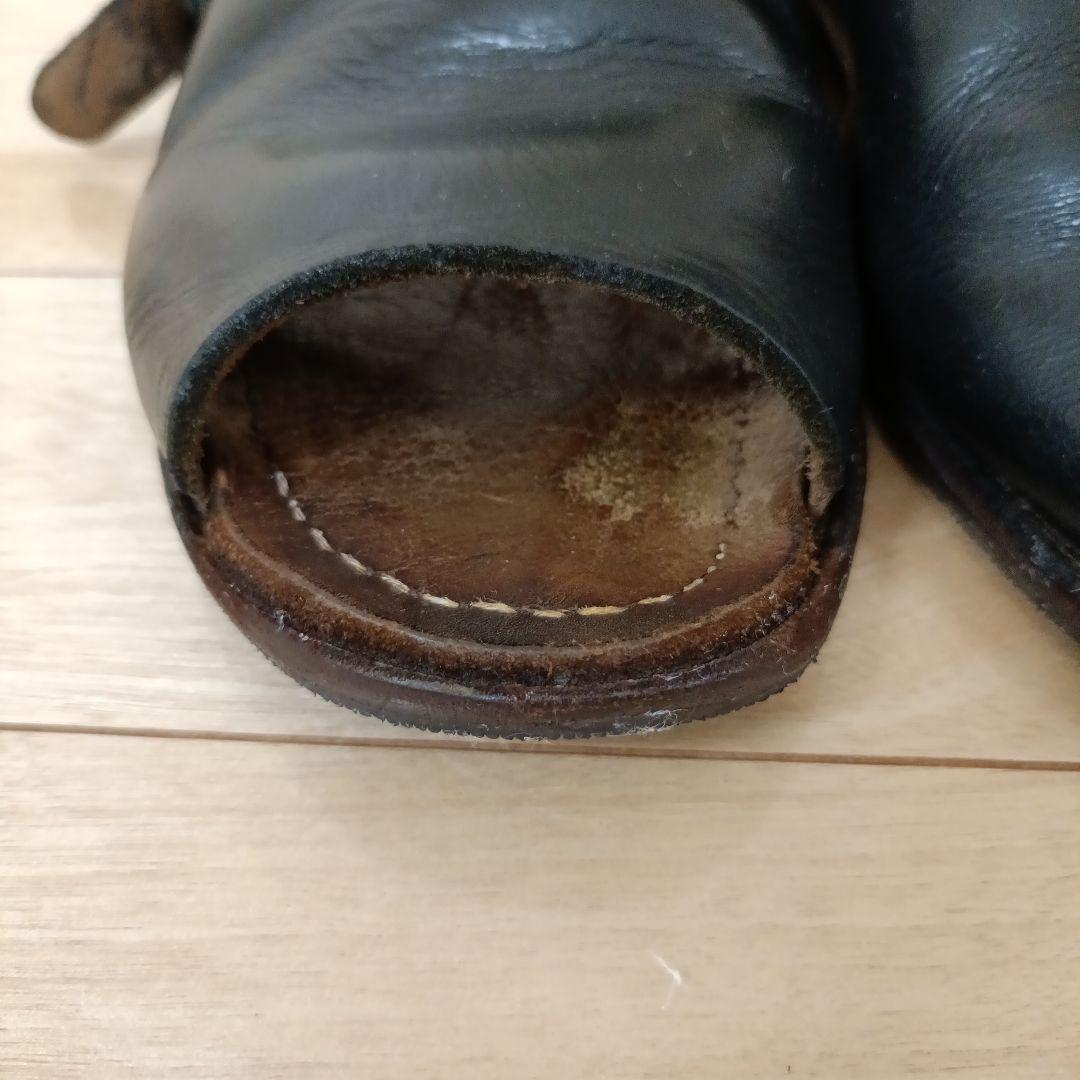 MOTO モト　レザーサンダル　ブラック