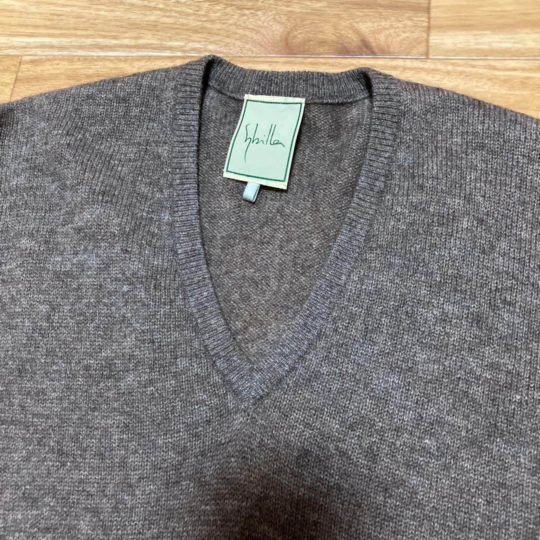 ダークブラウン ニット ロングカーディガンセットアップ