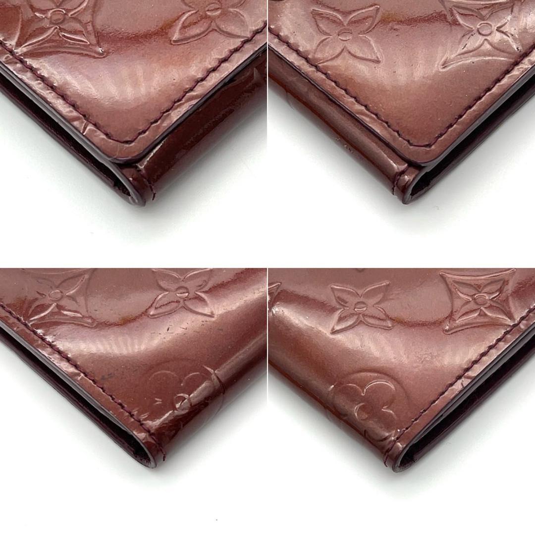 ルイヴィトン モノグラム ヴェルニ 名刺入れ カードケース ボルドー