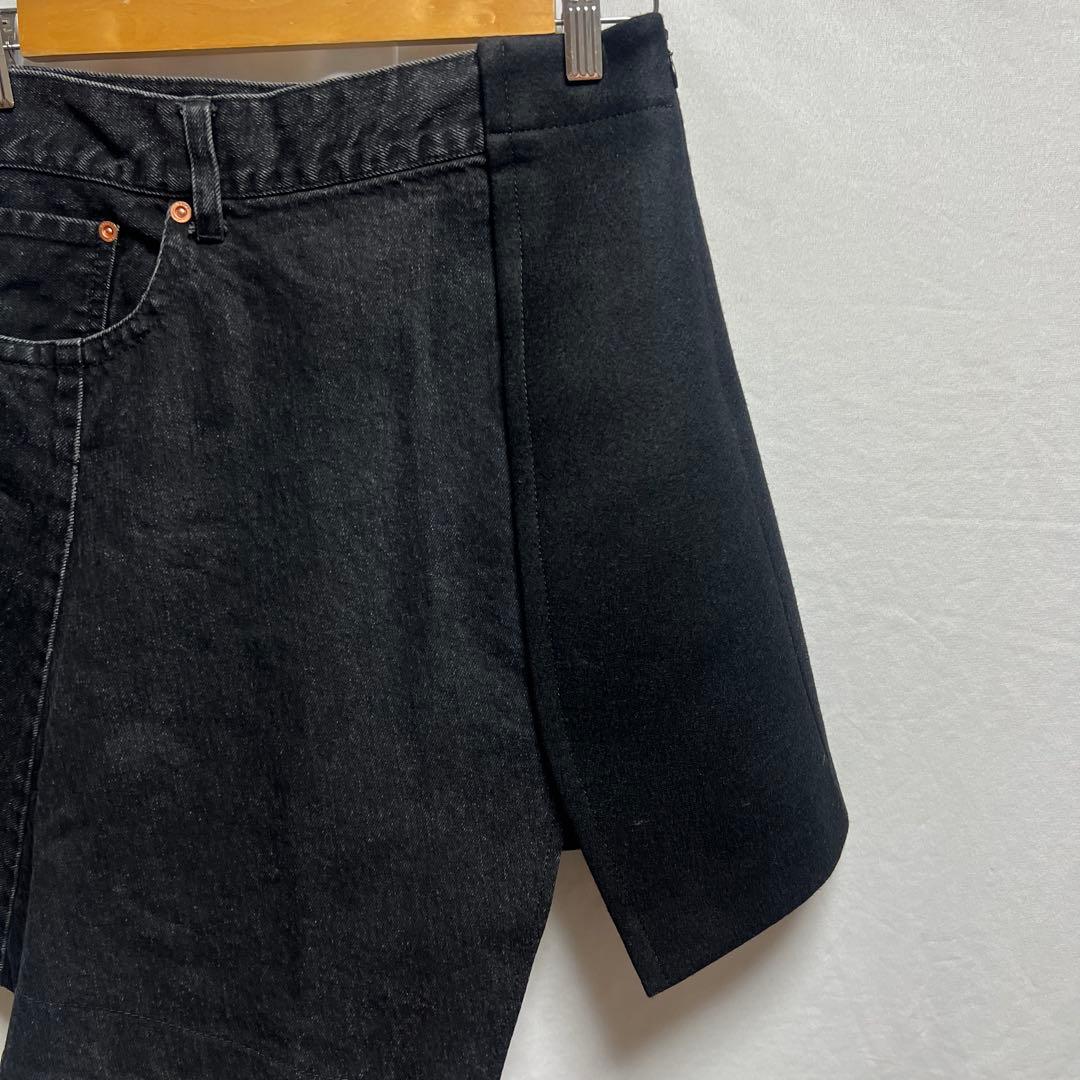 sacai Denim x Wool Melton Skirt スカート　1