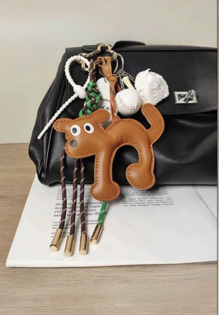 新品　StickyZoo パピー犬バックチャーム＆キーホルダー