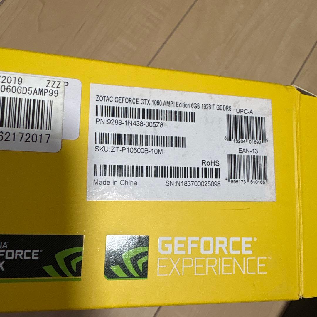 か*ち様 ZOTAC GEFORCE GTX 1060 AMP! EDITION
