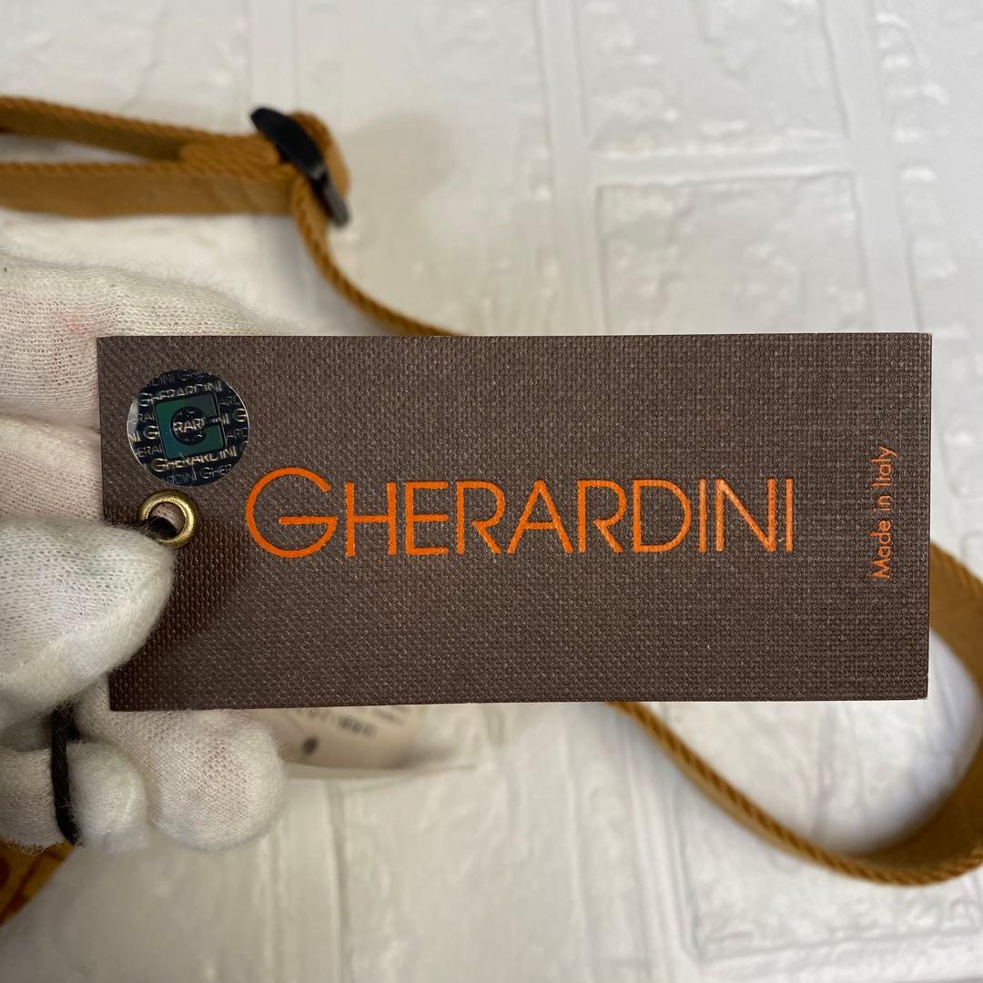 【未使用】ゲラルディーニ　ウエストバッグ　ボディバッグ　ソフティー　ブラウン