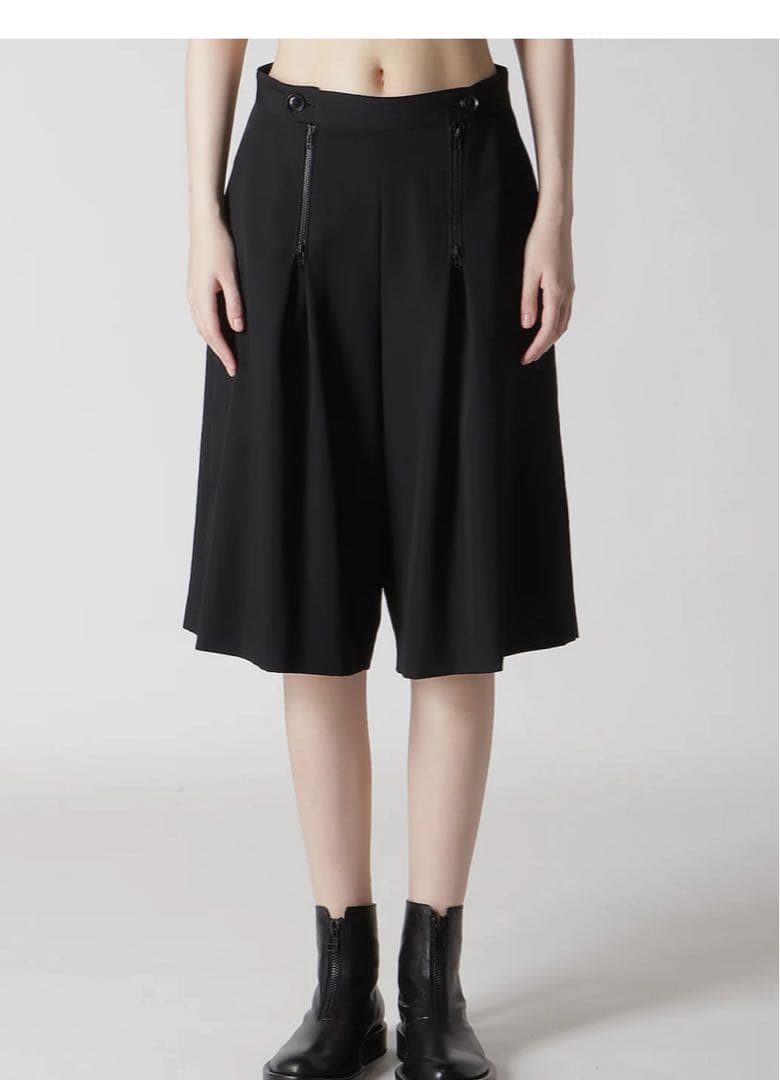 Y’s 25aw WOOL GABARDINE ZIP TUCKED