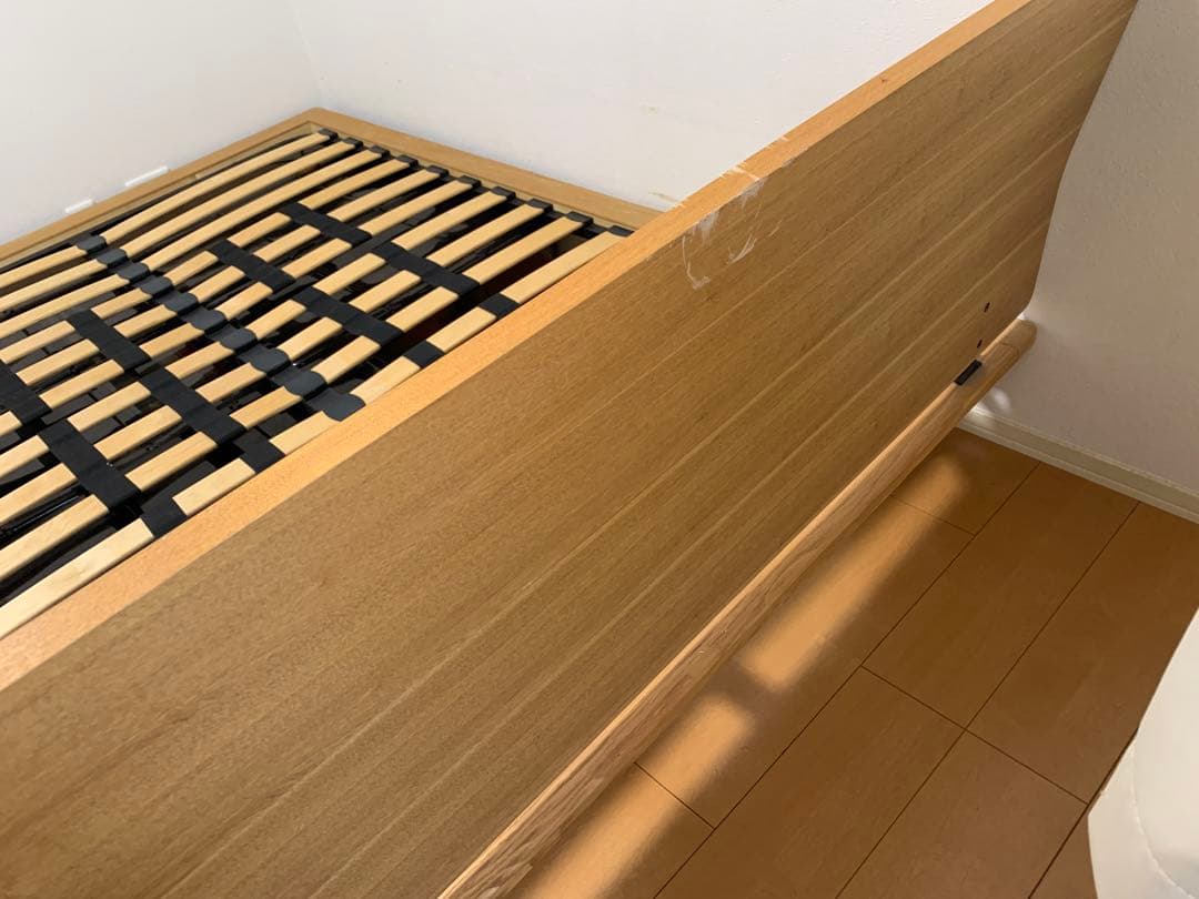 無印良品 ダブルベッドフレーム　オーク材