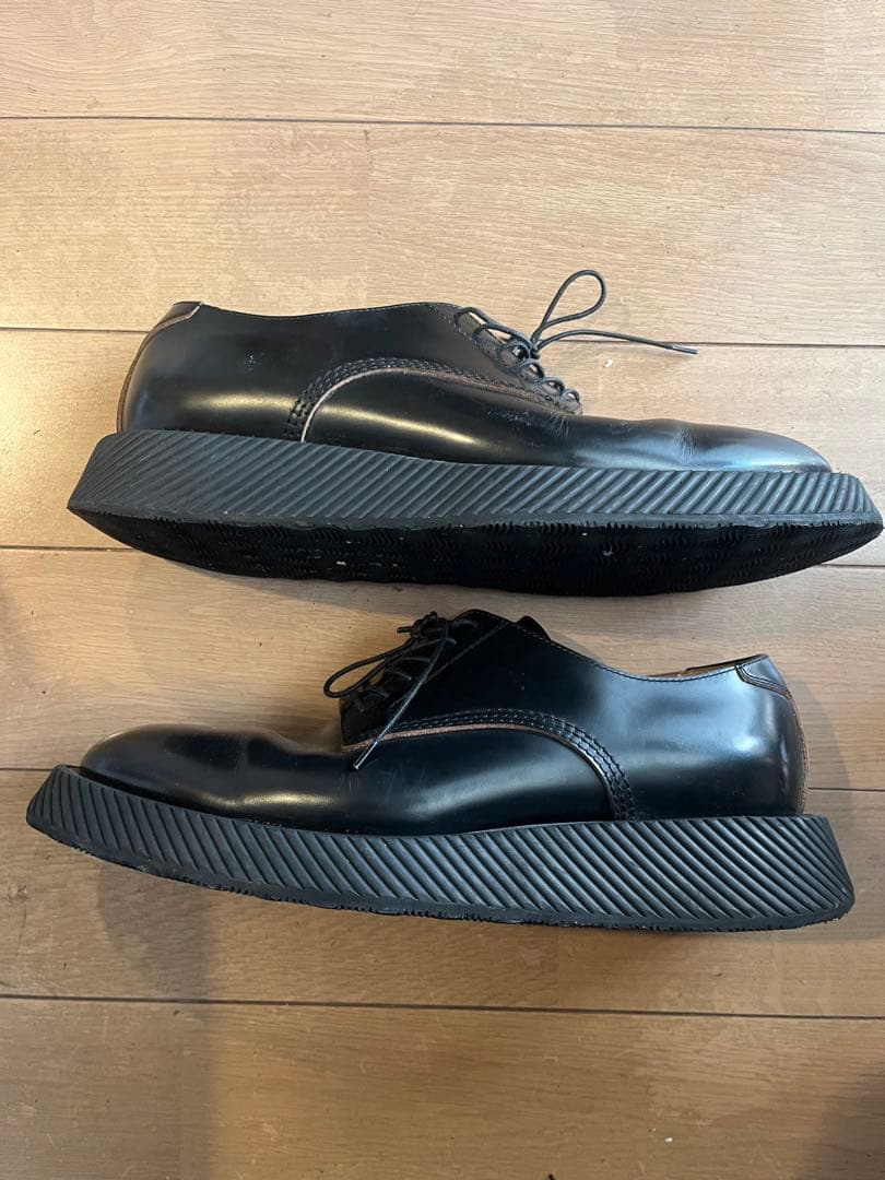 m*i様 ジルサンダー レザー　プラットフォーム　シューズ　革靴　メンズ　裏張り