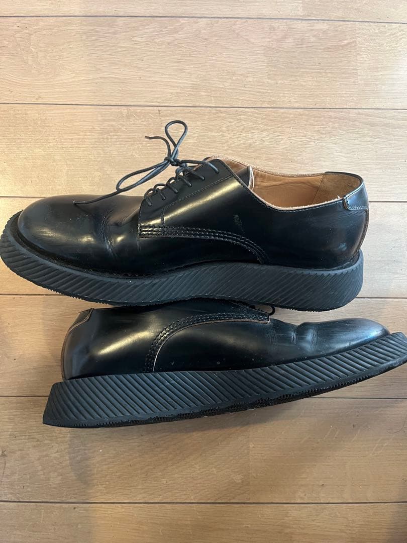m*i様 ジルサンダー レザー　プラットフォーム　シューズ　革靴　メンズ　裏張り